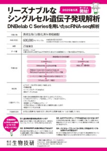 scRNA-seq解析（シングルセル遺伝子発現解析）