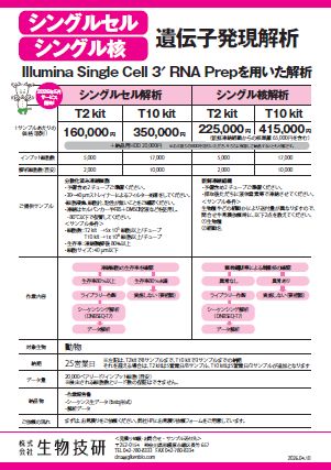 シングルセル・シングル核遺伝子発現解析