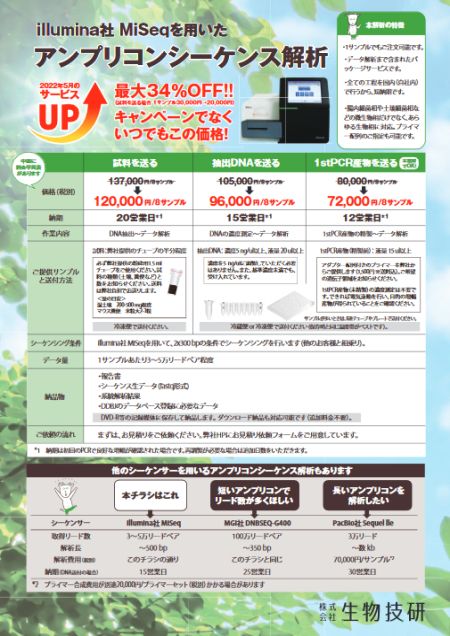 細菌叢解析ちらし
